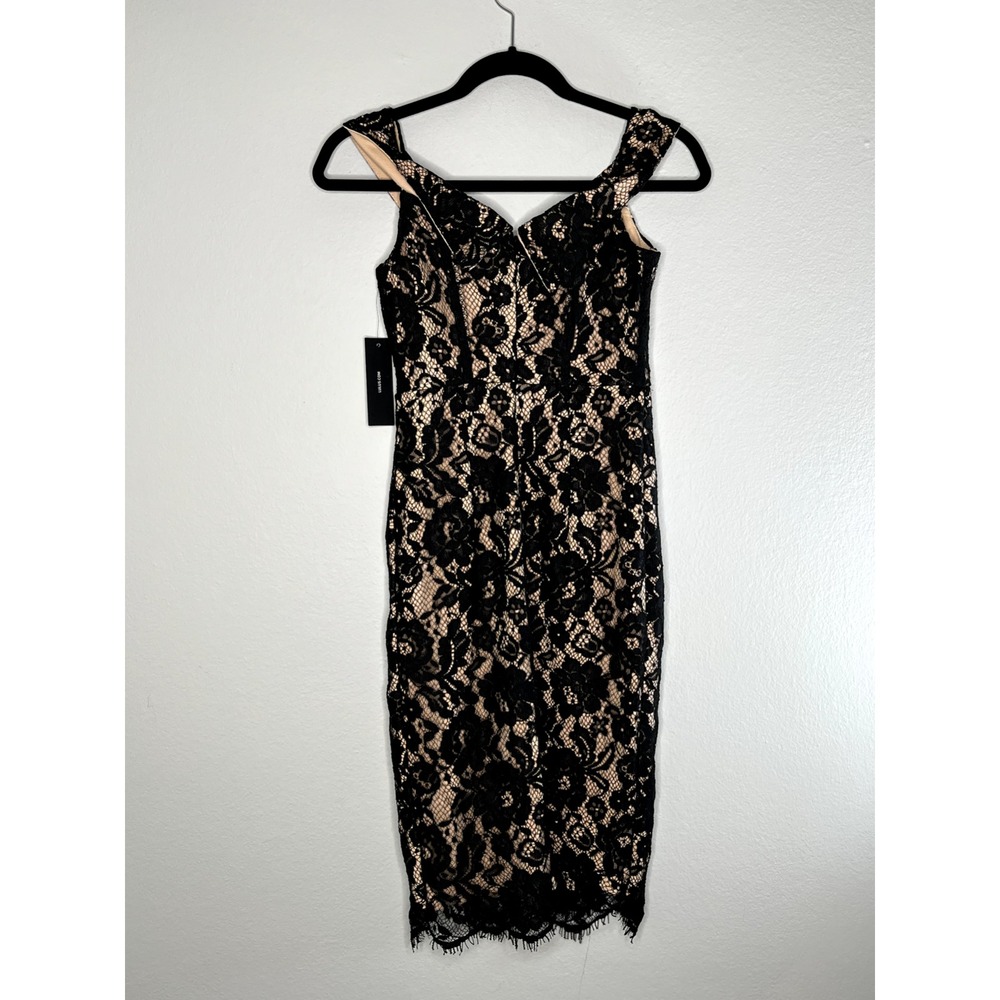 NWT Lulus Black Lace Table For Two‎ Dress Size Small - Picture 3 of 10